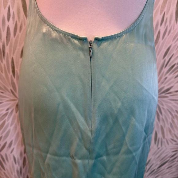 Lapointe Blue Satin Halter Gown Long Dress Size 2 - Picture 10 of 13